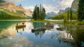 Kanada Alberta Maligne Lake Japser Nationalpark Foto Travel Alberta Sean Thonson